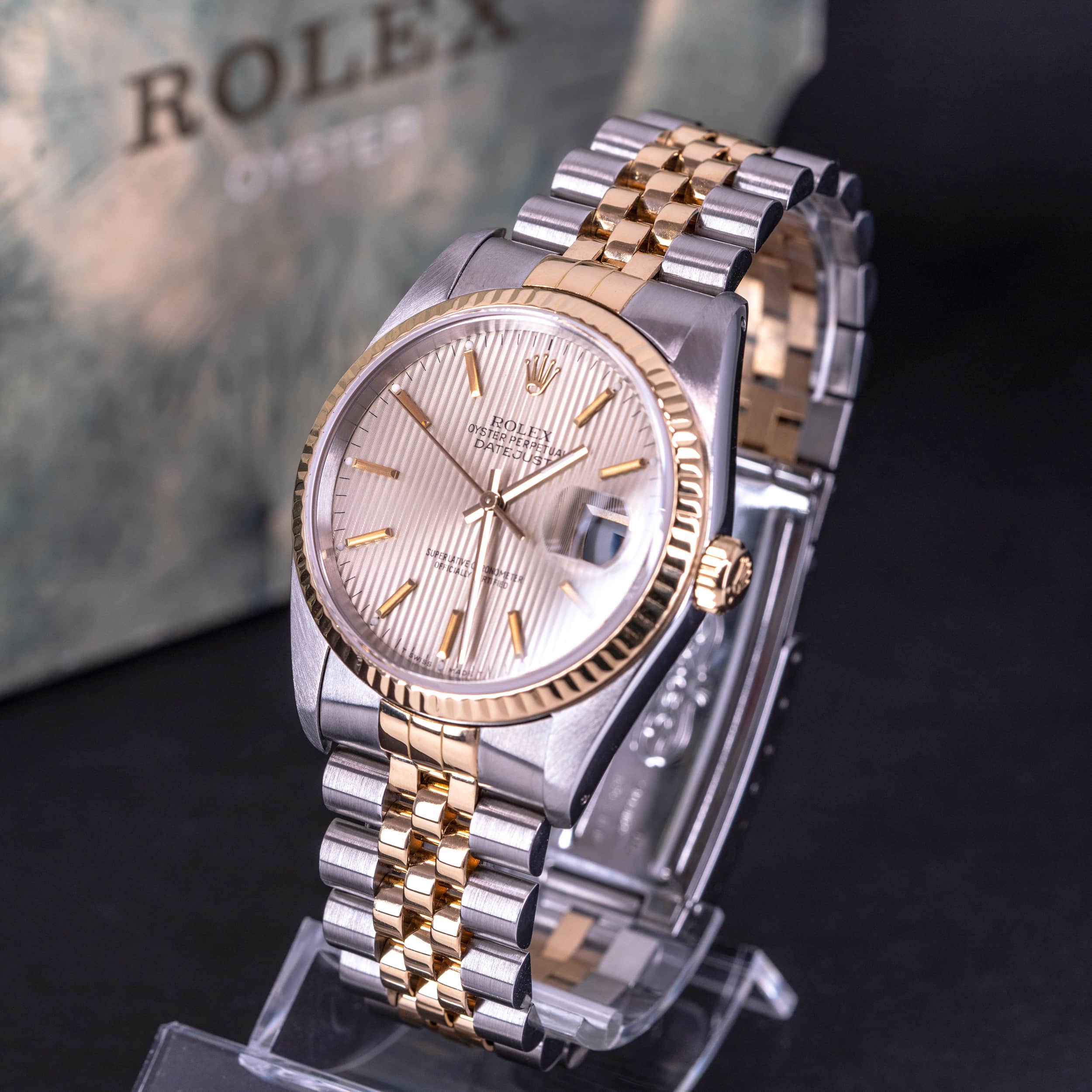 Rolex Datejust "Tapestry" 16233 vuodelta 1988 - Image 3