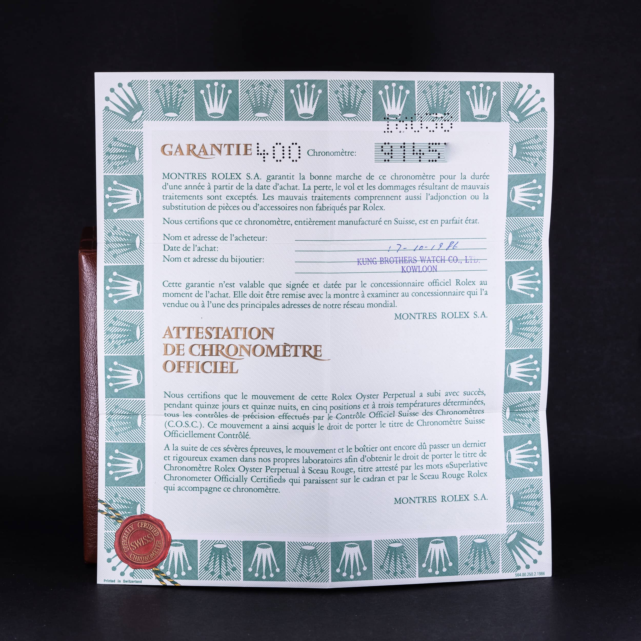 18k Rolex Day-Date 18038 vuodelta 1986 FULL-SET - Image 9