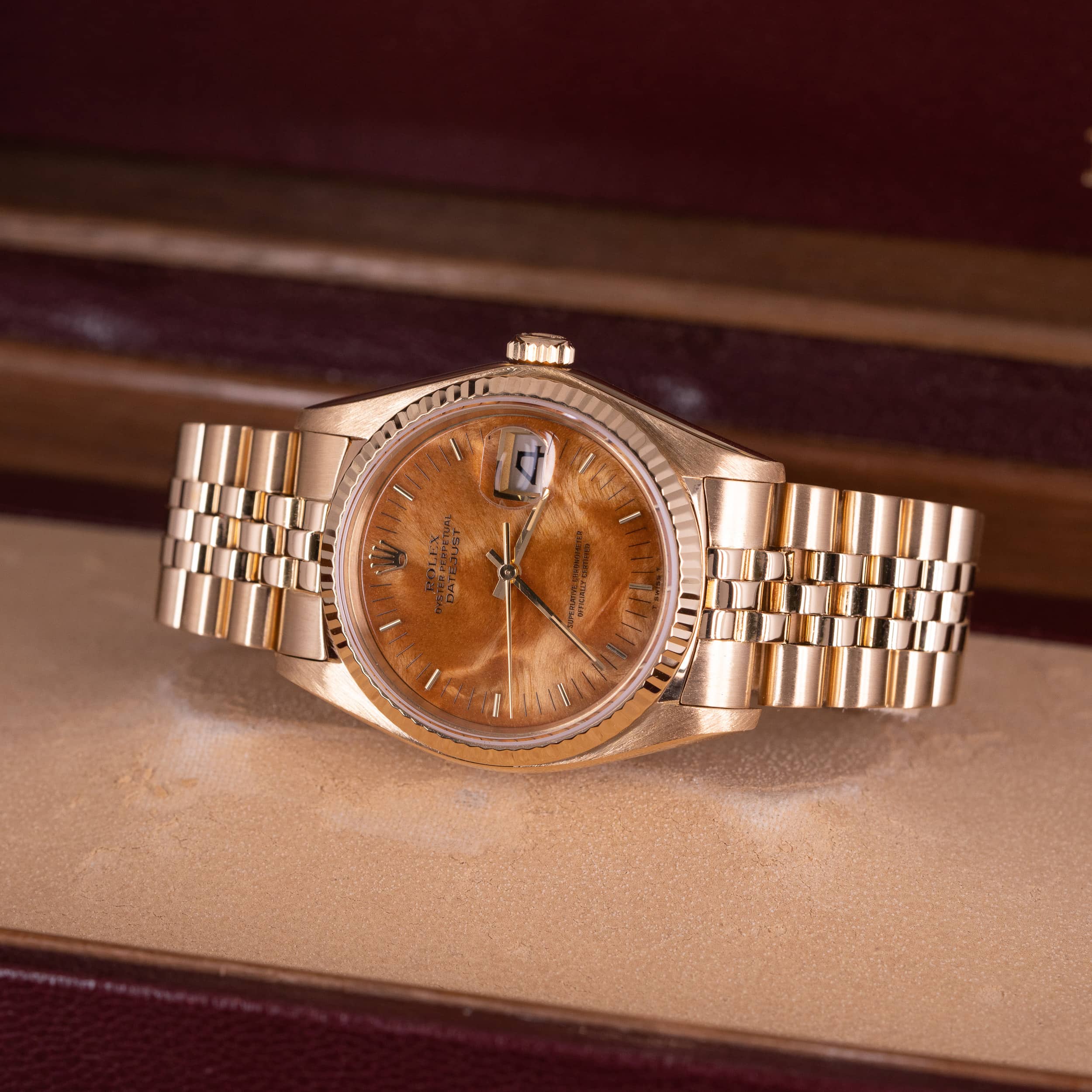 18k Rolex Datejust 16018 "Birch wood" vuodelta 1979 - Image 10
