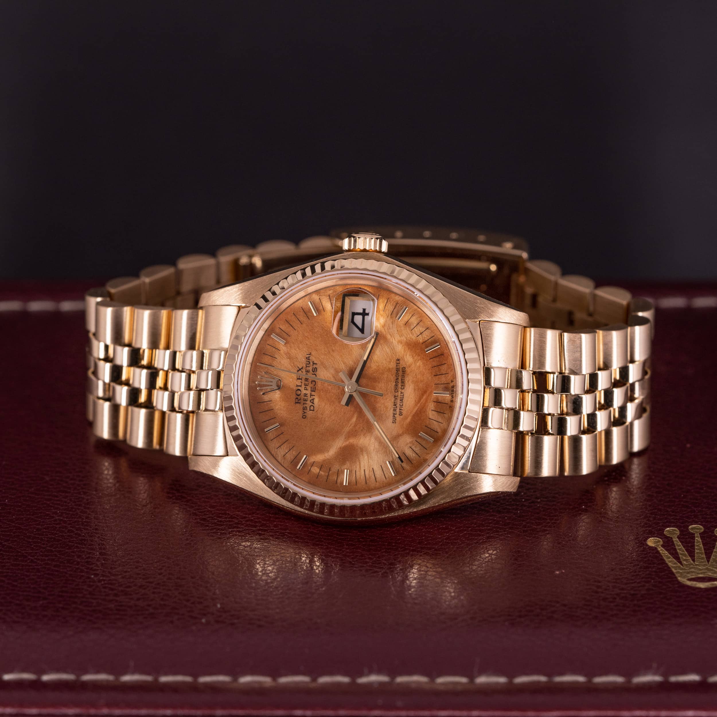 18k Rolex Datejust 16018 "Birch wood" vuodelta 1979 - Image 5