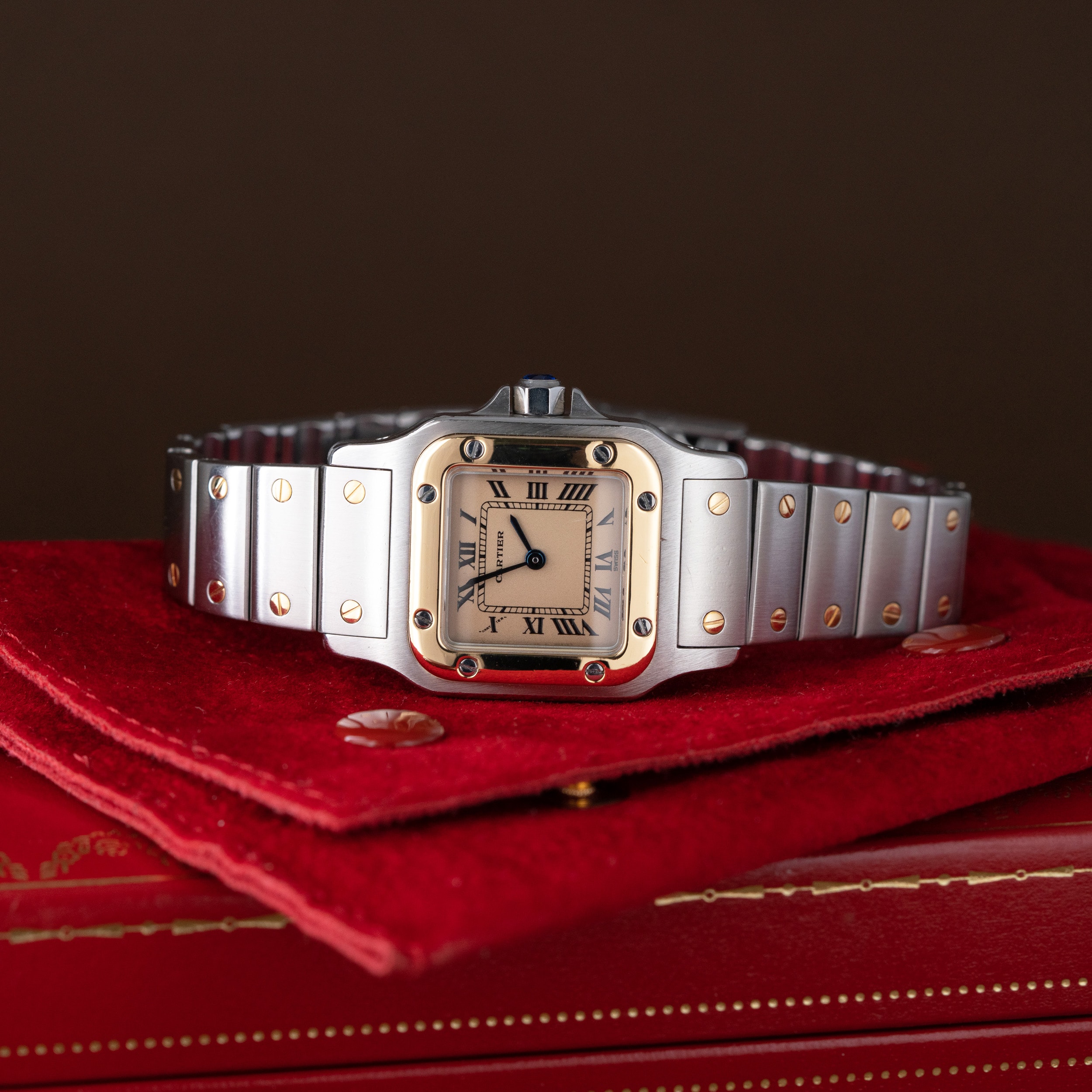 Cartier Santos Galbée Lady 1990-luvulta - Image 5