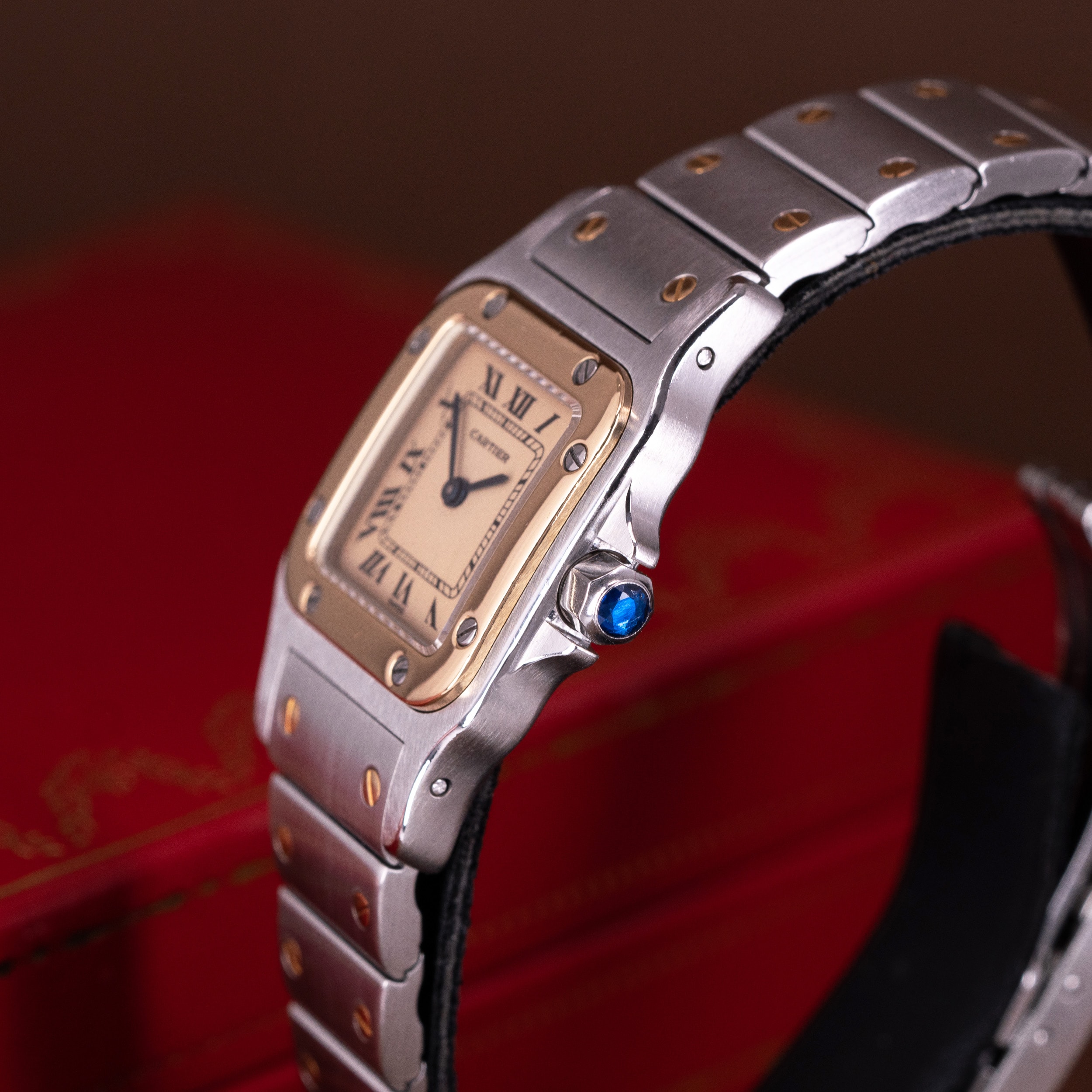 Cartier Santos Galbée Lady 1990-luvulta - Image 3