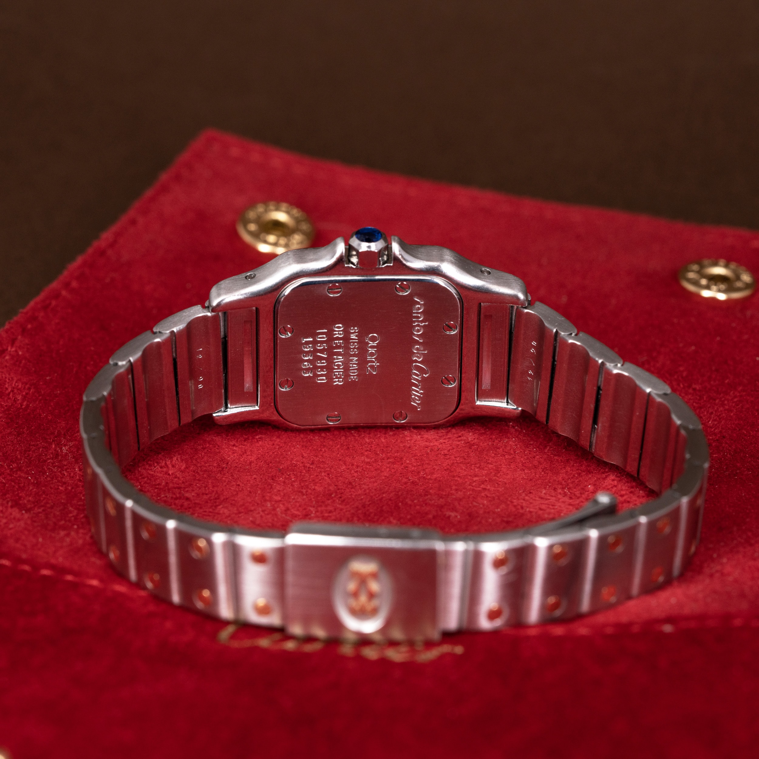 Cartier Santos Galbée Lady 1990-luvulta - Image 6