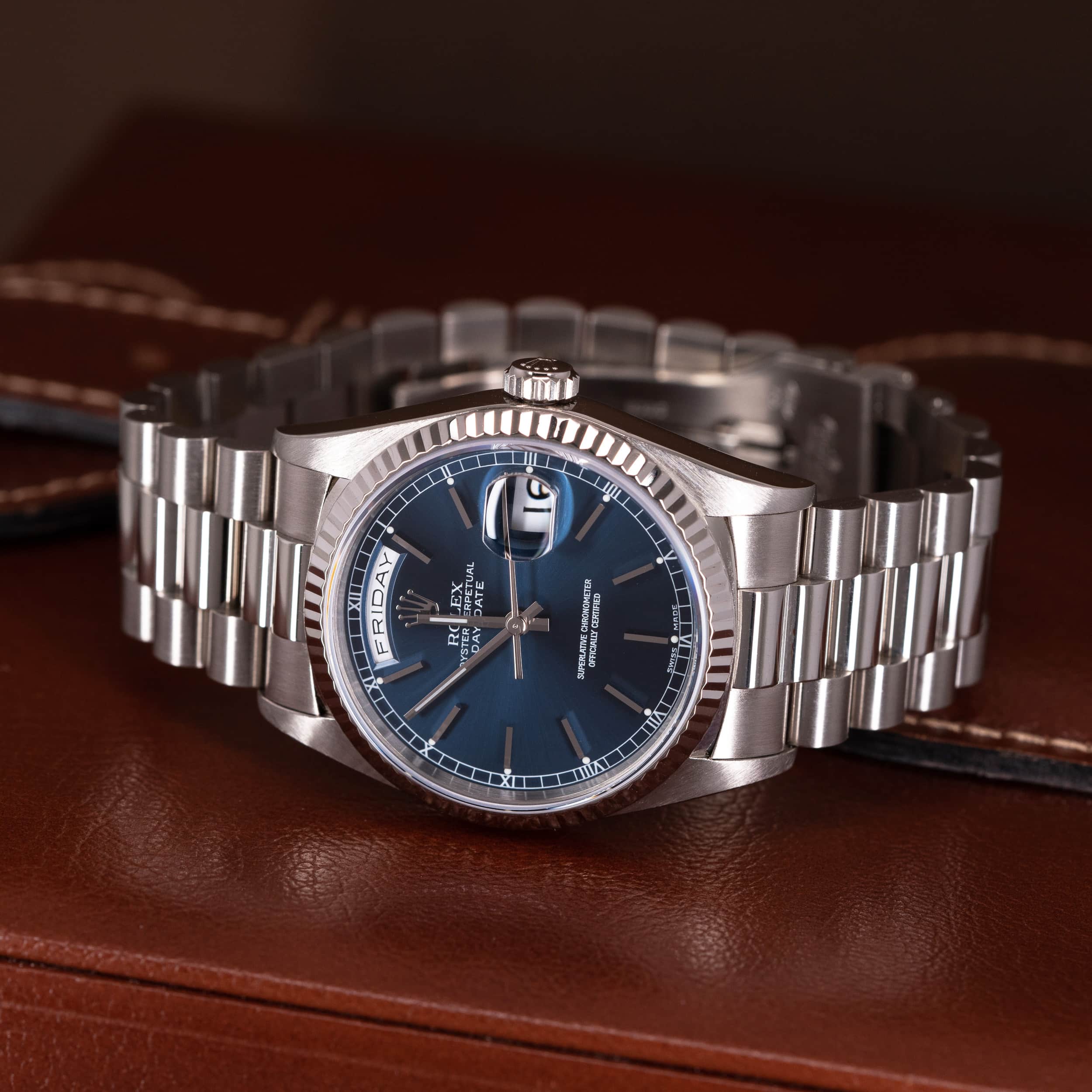 18k Rolex Day-Date 18239 vuodelta 1991 - Image 6