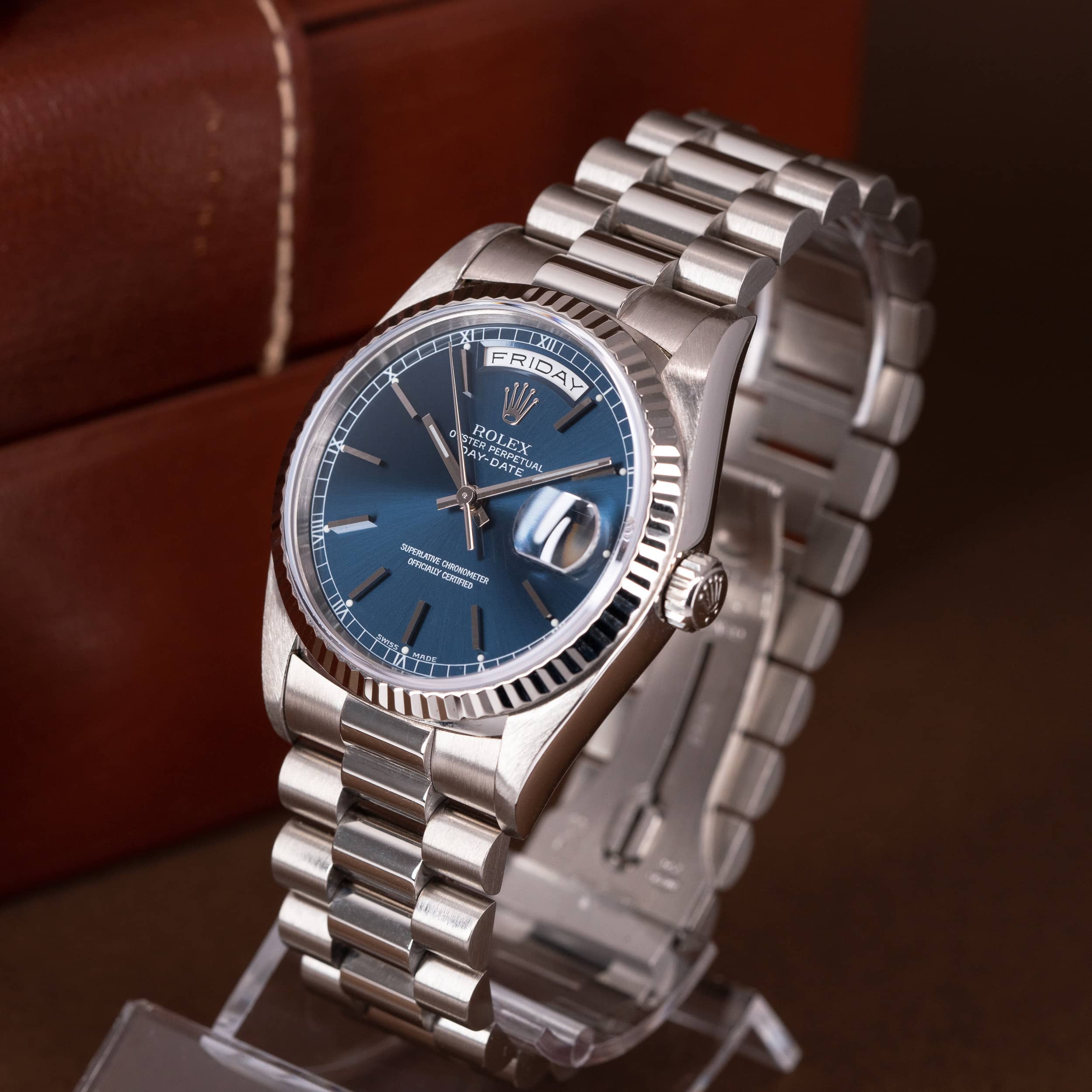 18k Rolex Day-Date 18239 vuodelta 1991 - Image 3