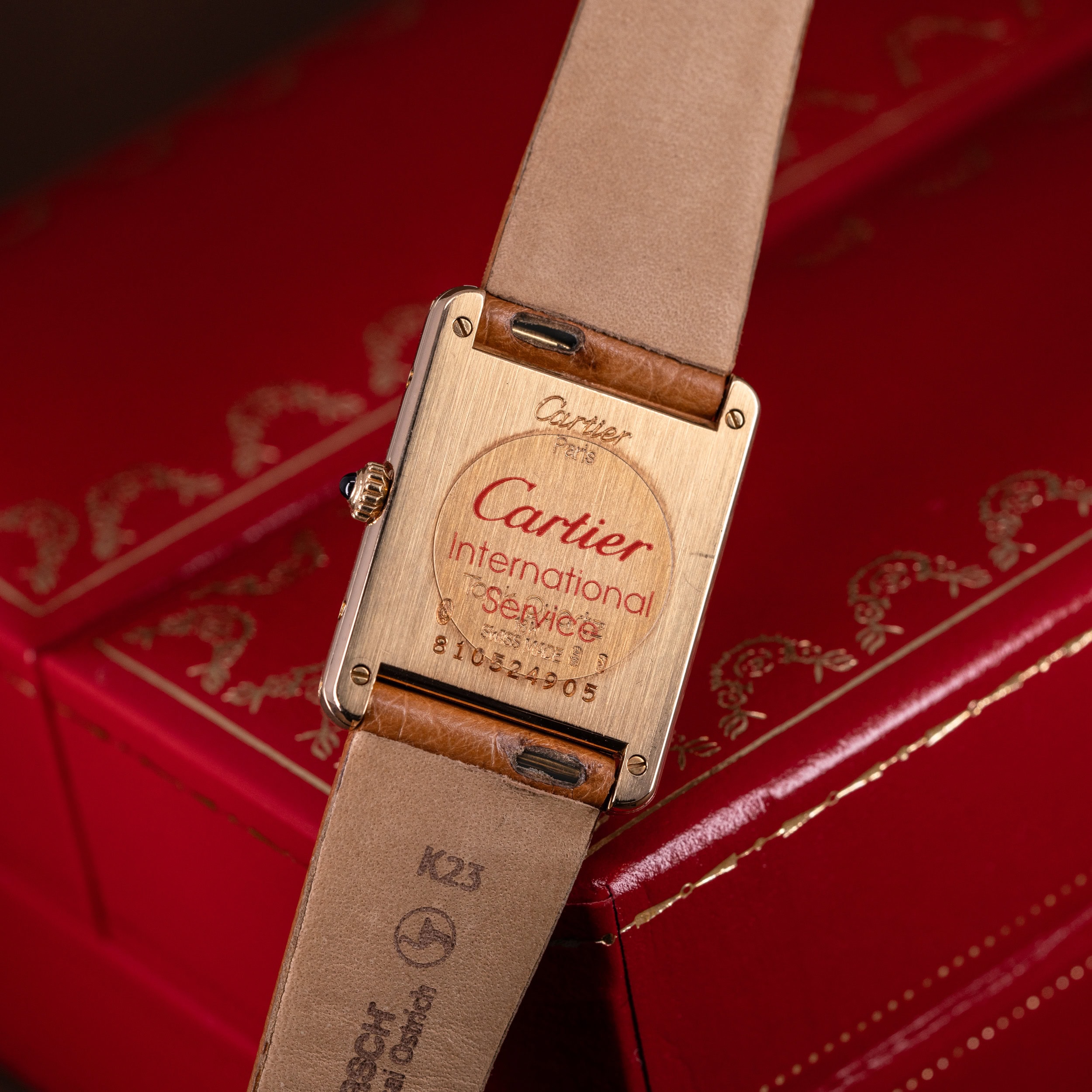 18k Cartier Tank Louis Cartier - Image 5