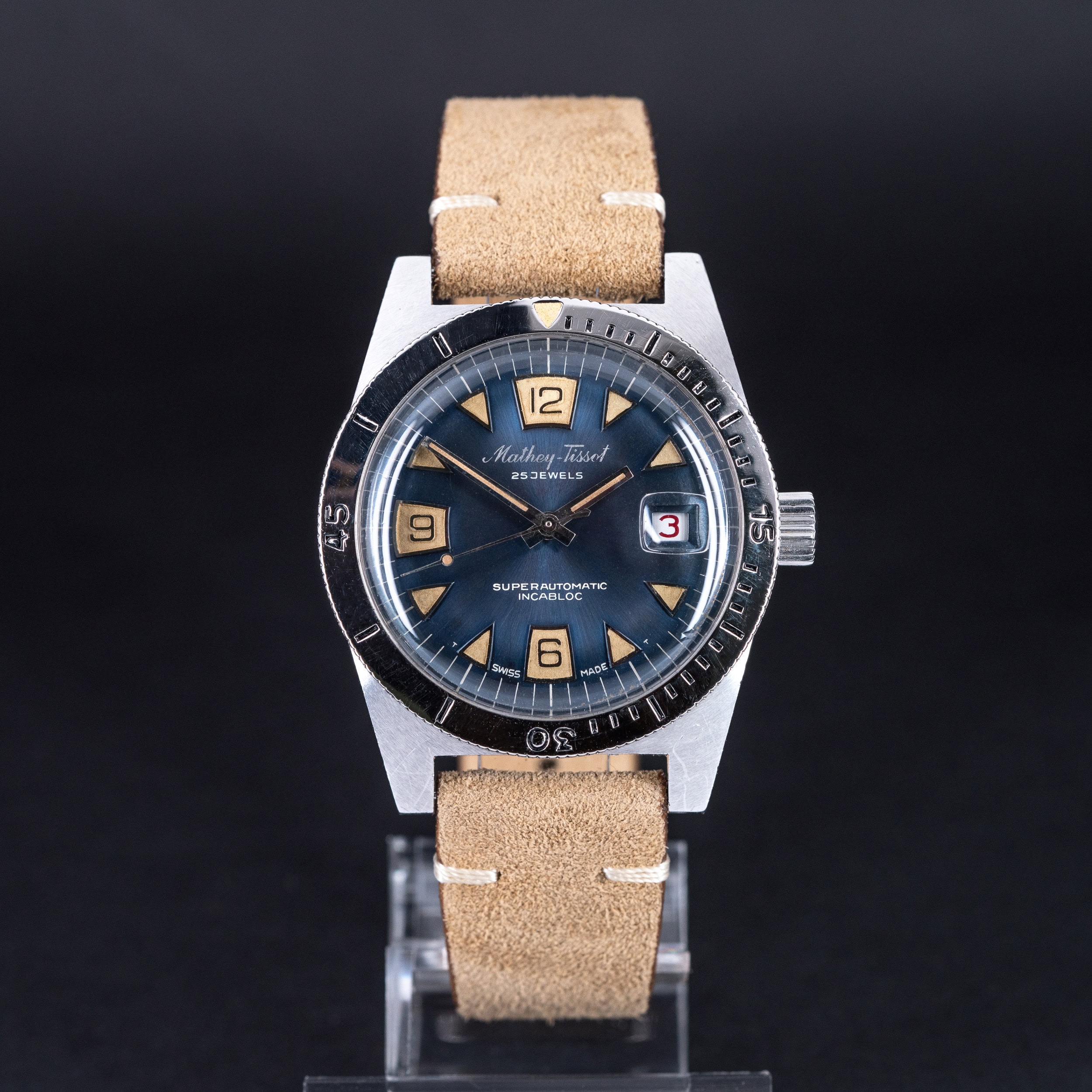 Mathey-Tissot ref. 6233 Superautomatic 1970-luvulta