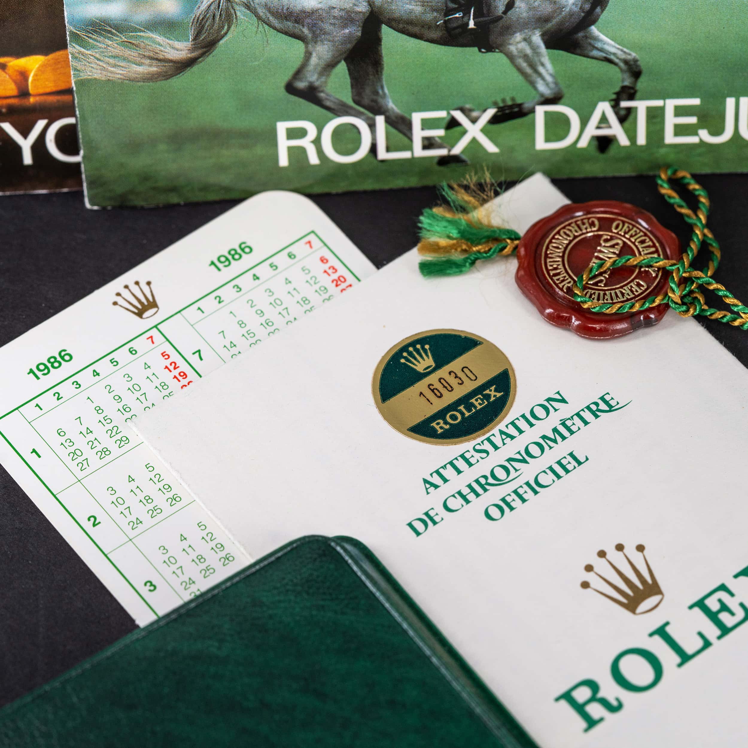 Rolex Datejust 16030 vuodelta 1986 FULL-SET - Image 10