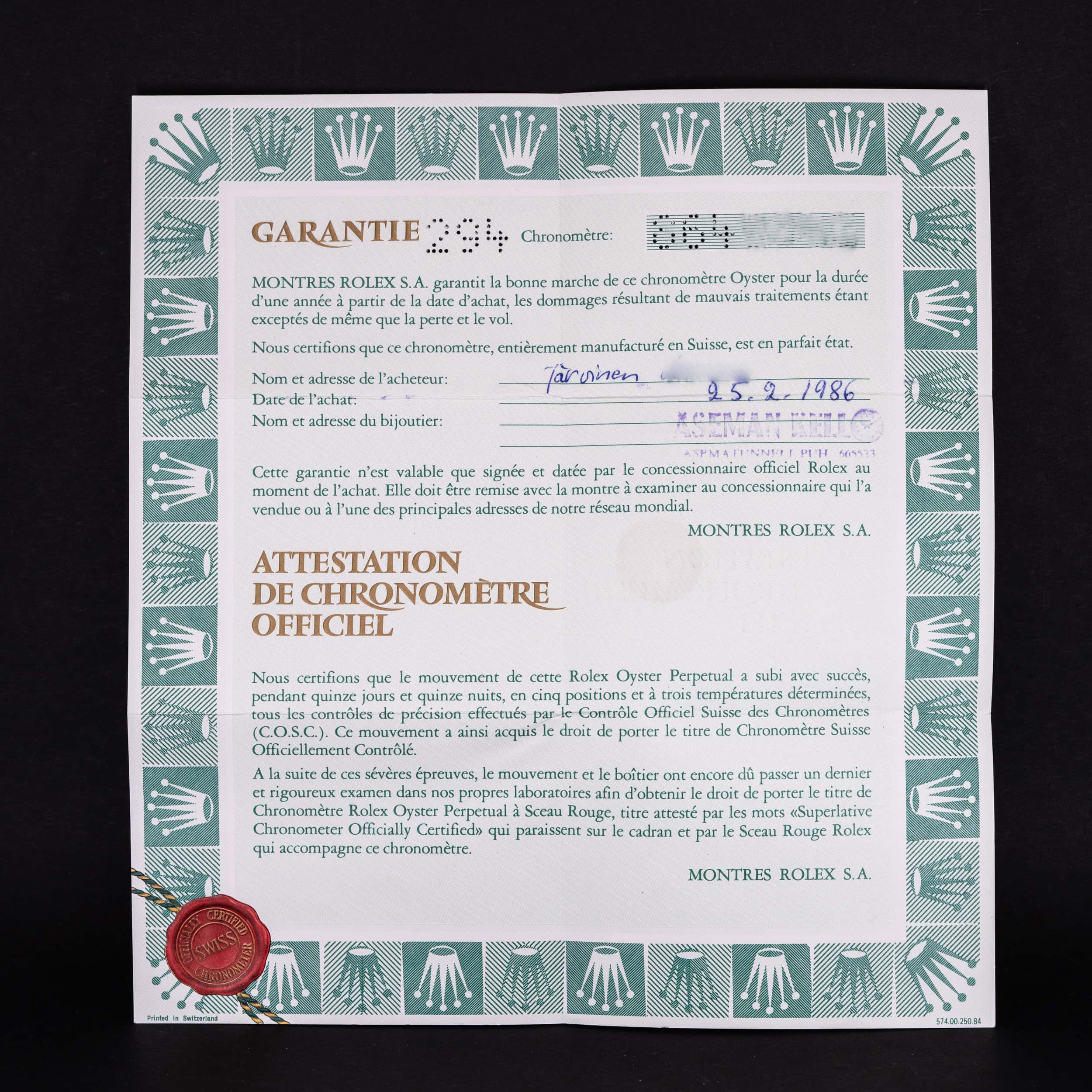 Rolex Datejust 16030 vuodelta 1986 FULL-SET - Image 11