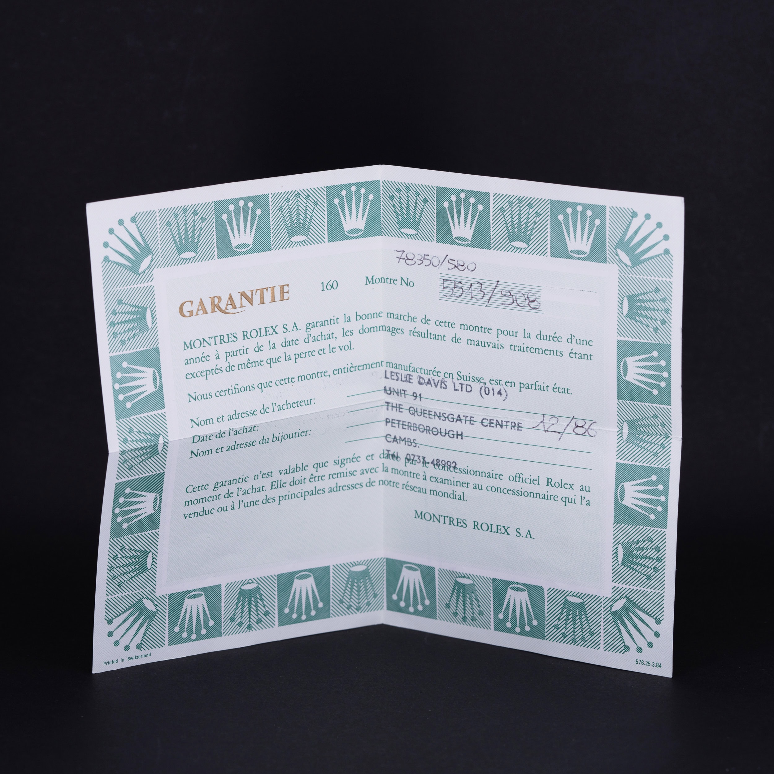 Rolex Submariner 5513 vuodelta 1986 FULL-SET - Image 8