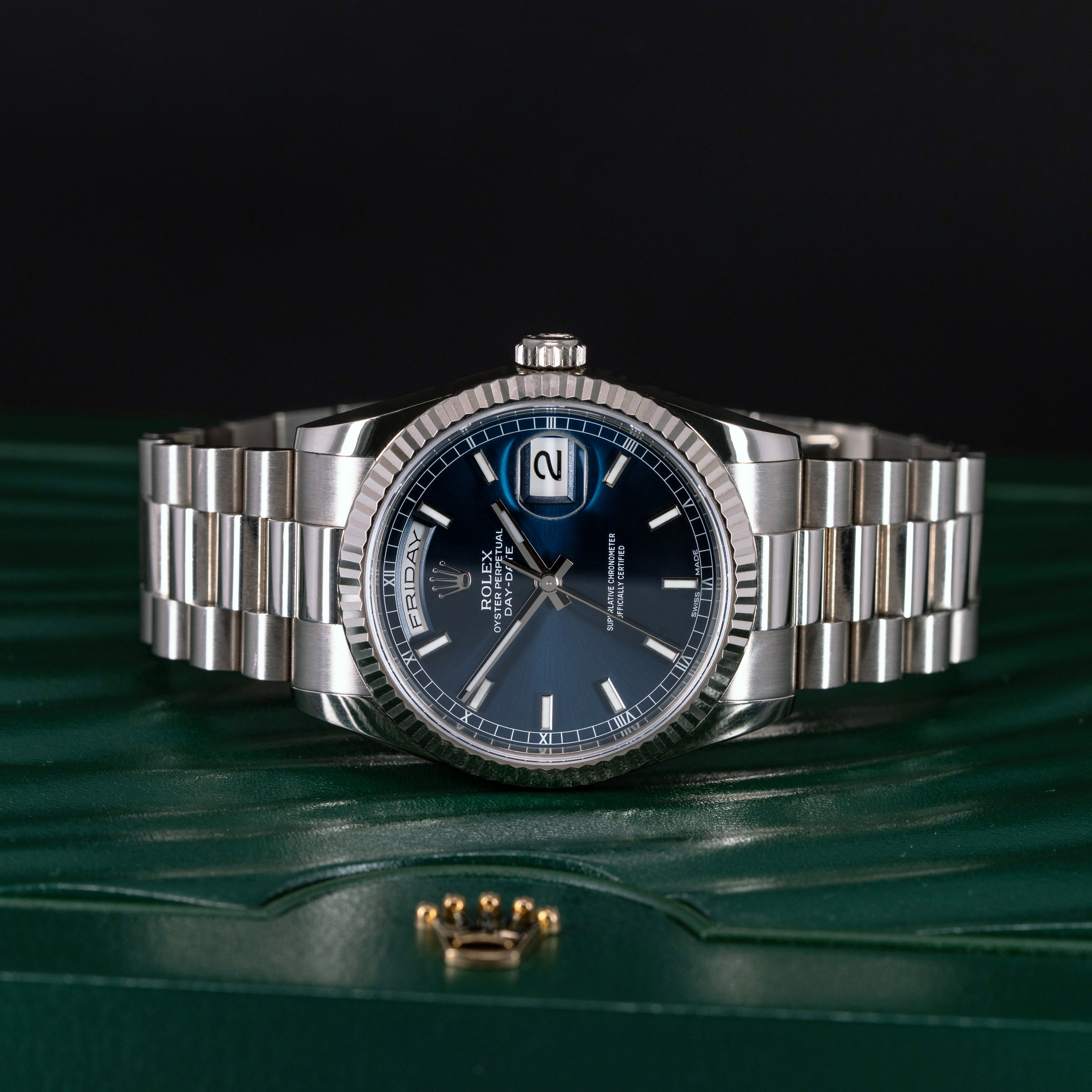 18k Rolex Day-Date 118239 vuodelta 2015, FULL-SET - Image 4