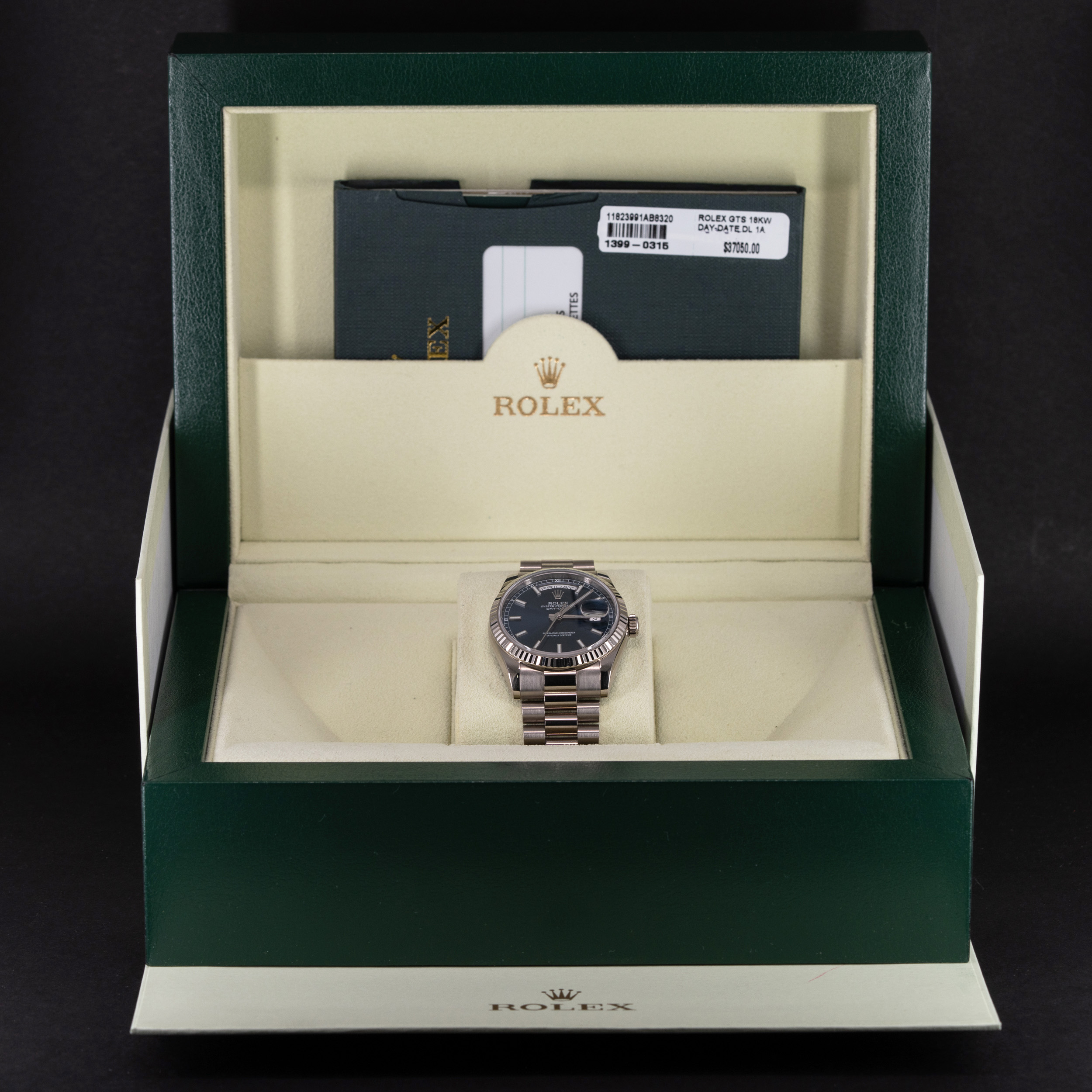 18k Rolex Day-Date 118239 vuodelta 2015, FULL-SET - Image 10