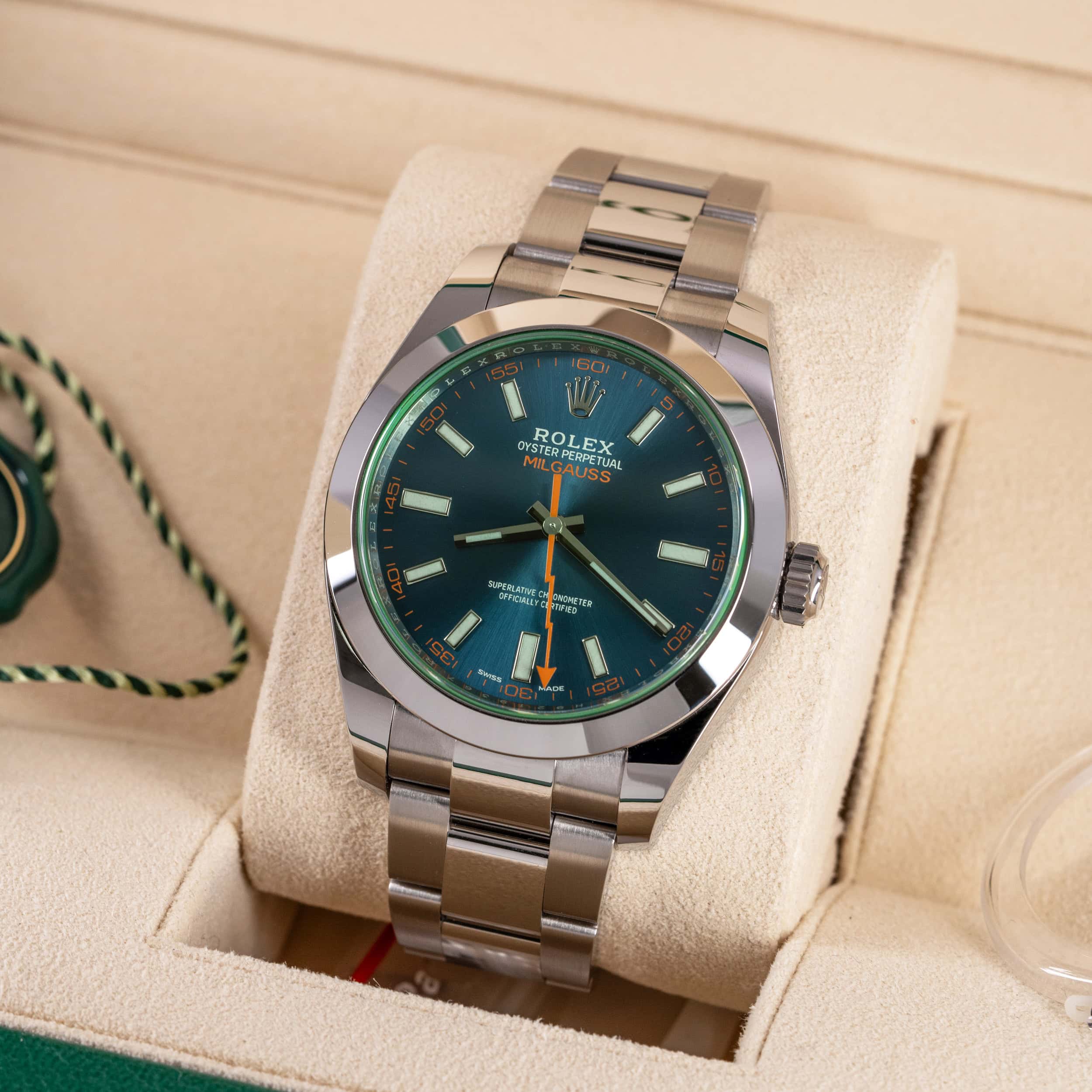 Rolex Milgauss 116400GV vuodelta 2022 FULL-SET - Image 6
