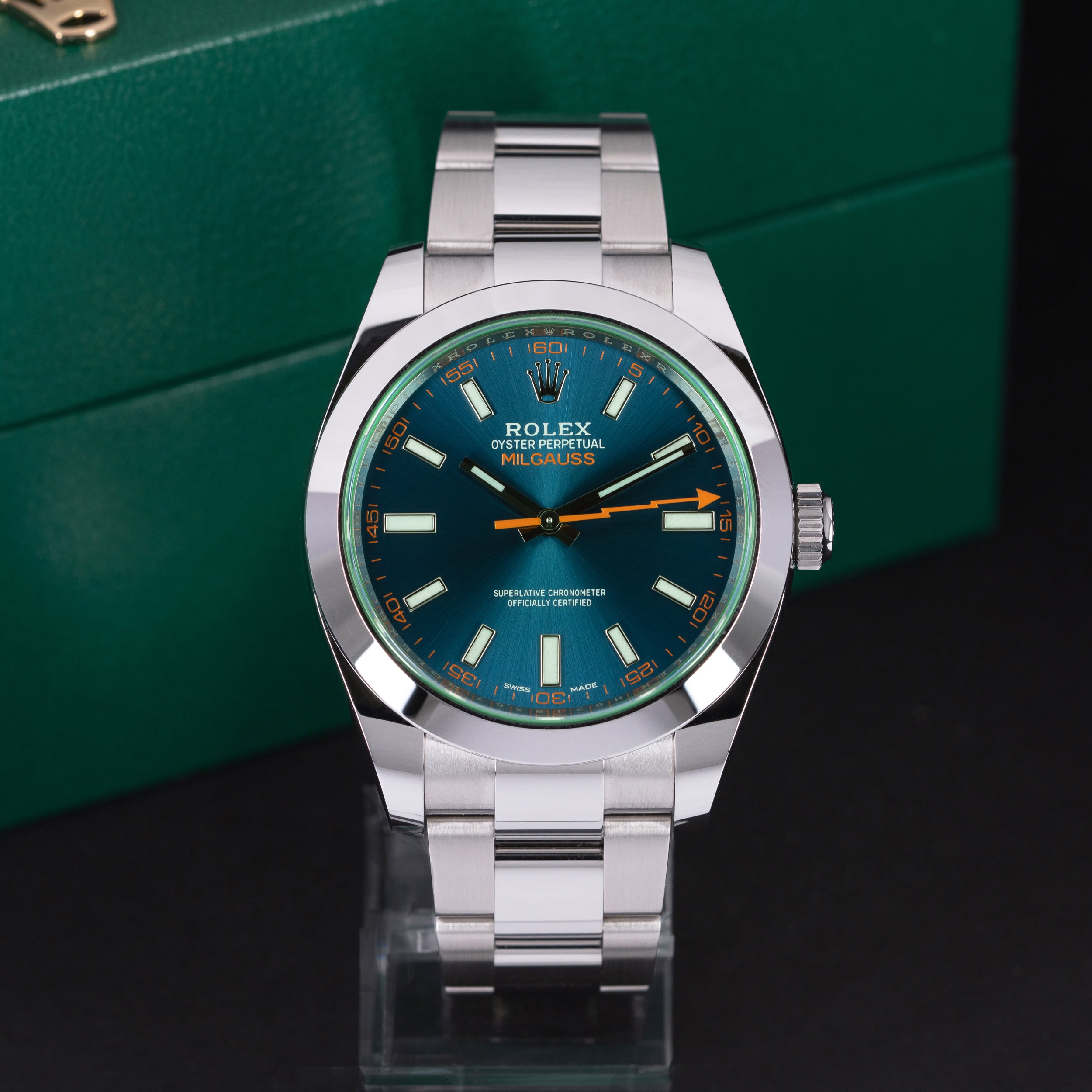 Rolex Milgauss 116400GV vuodelta 2022 FULL-SET