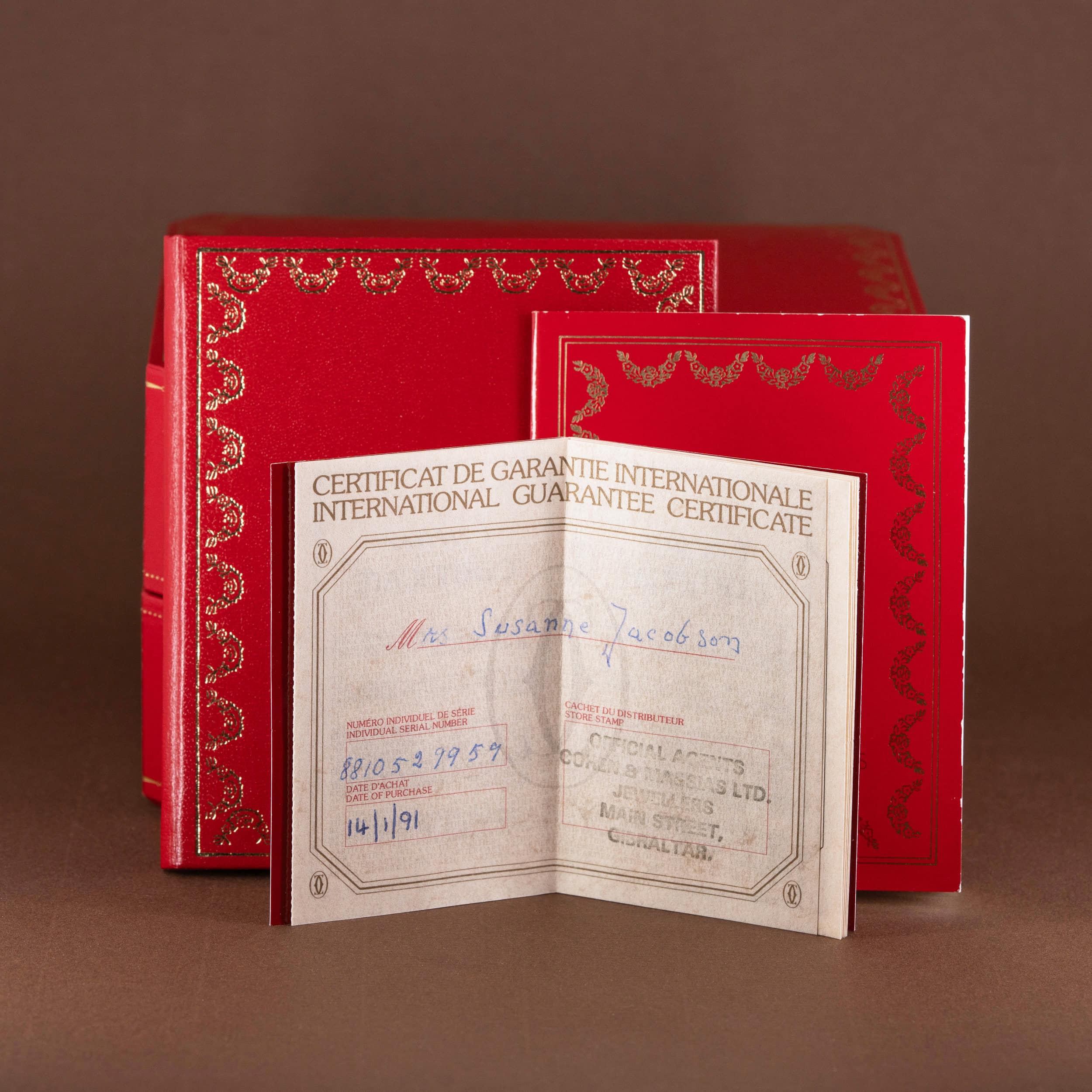 18k Cartier Louis Cartier vuodelta 1991 FULL-SET - Image 5