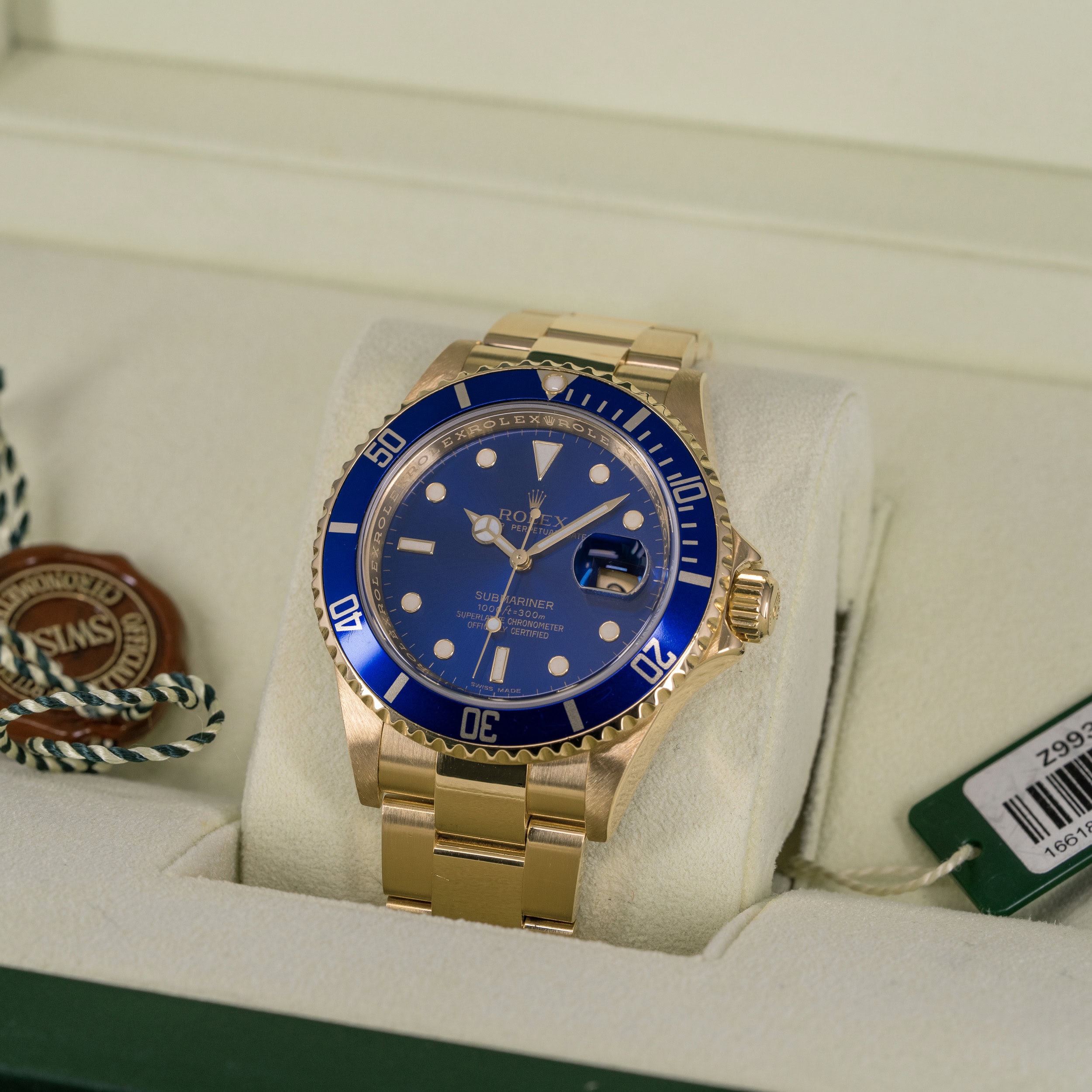 18k Rolex Submariner 16618T vuodelta 2008 FULL-SET - Image 7