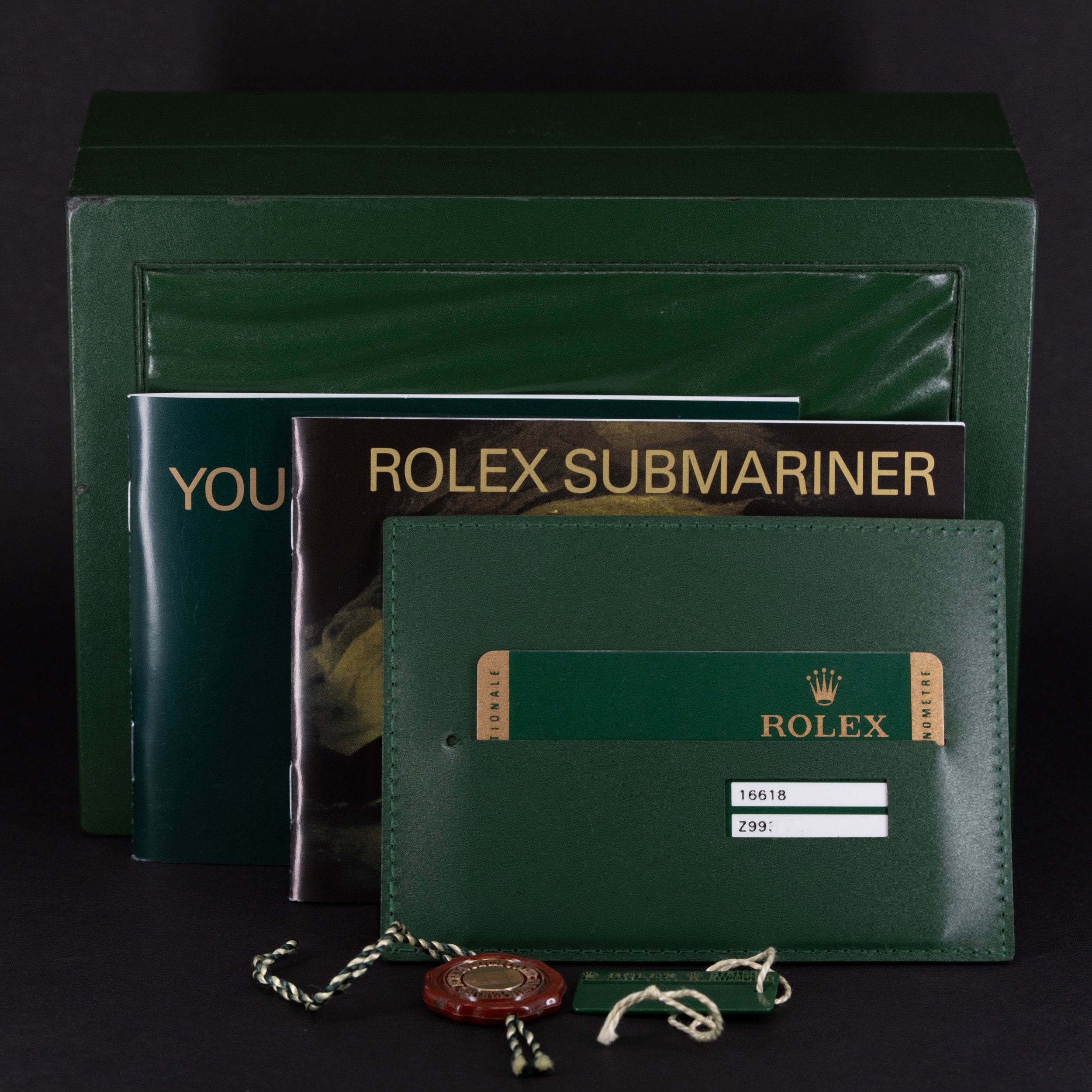 18k Rolex Submariner 16618T vuodelta 2008 FULL-SET - Image 10