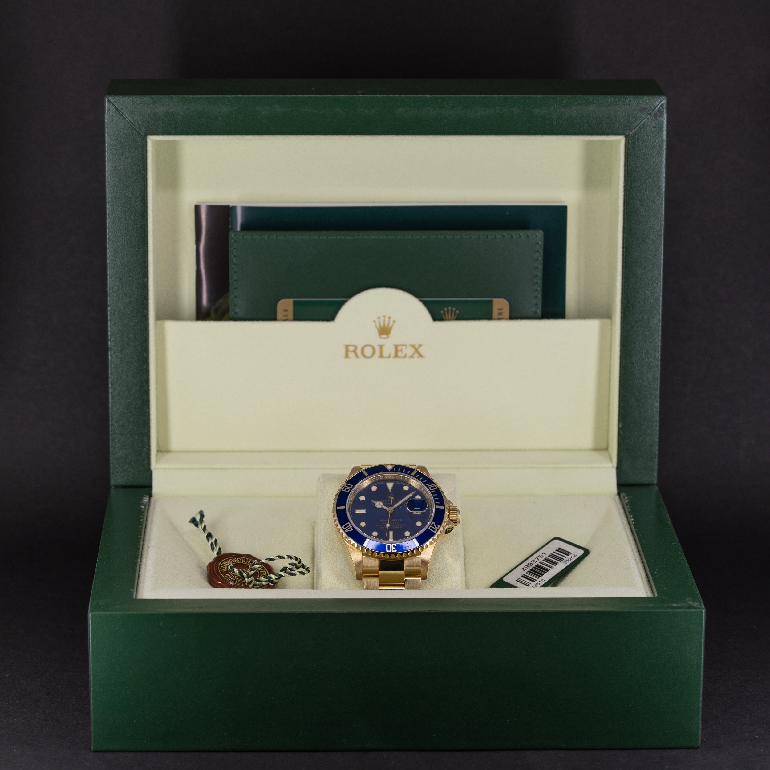 18k Rolex Submariner 16618T vuodelta 2008 FULL-SET - Image 8