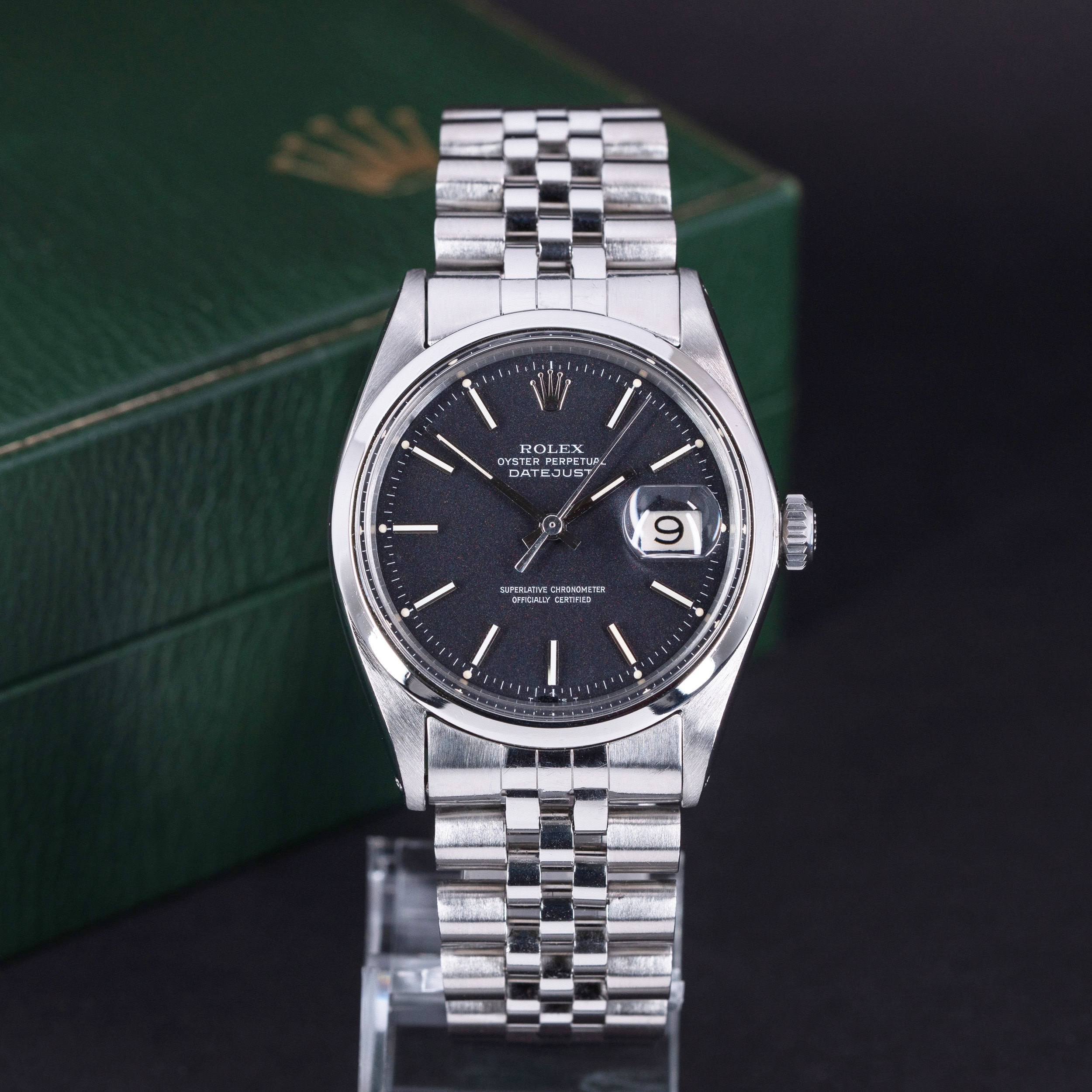 Rolex Datejust 1600 "Confetti dial" vuodelta 1973