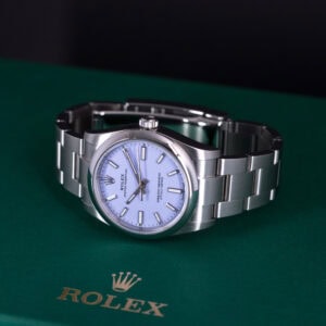Rolex Oyster Perpetual 34 "Lavender" 124200 vuodelta 2025 FULL-SET
