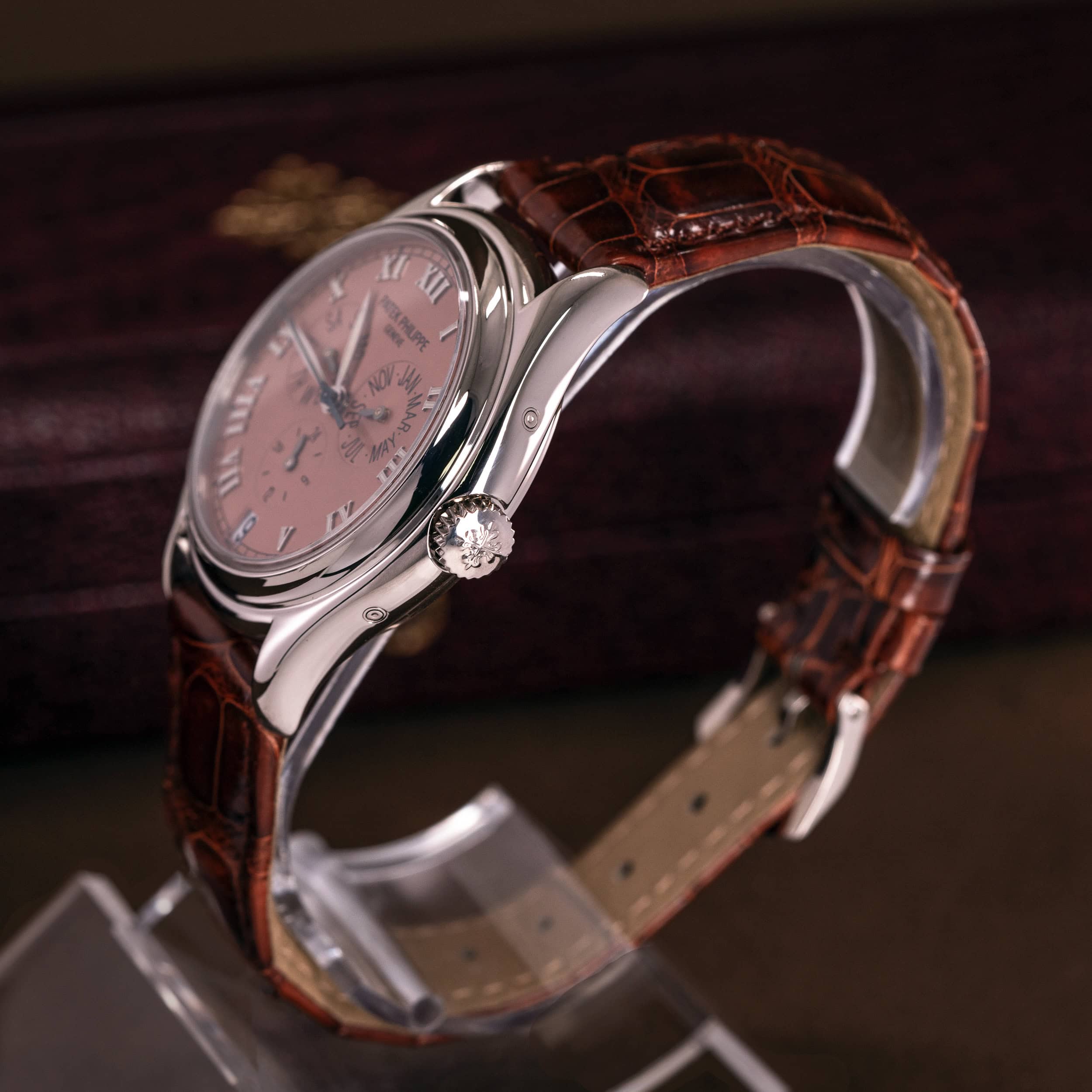 18k Patek Philippe Annual Calendar Salmon 5035G vuodelta 1998, FULL-SET - Image 3