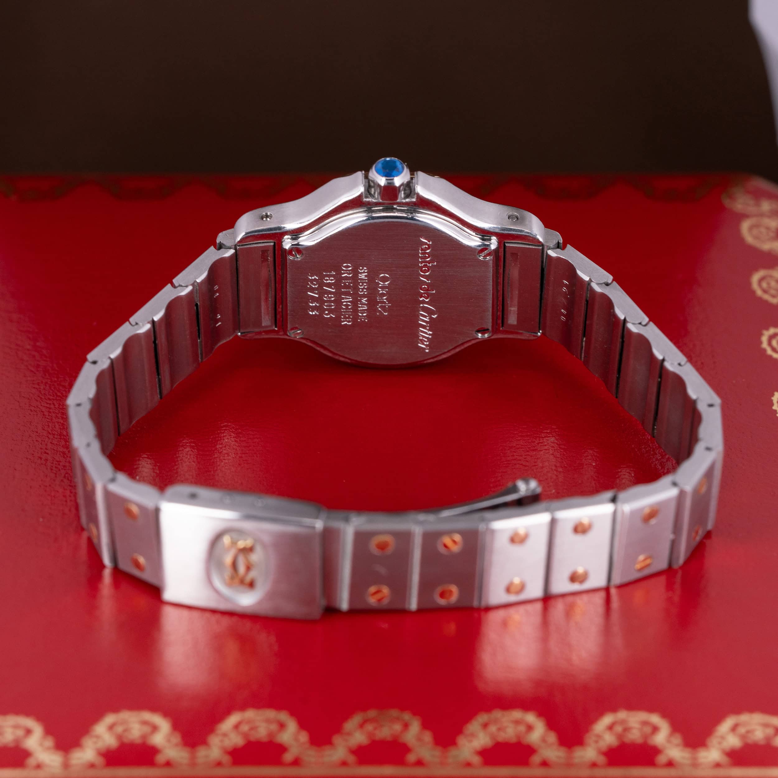 Cartier Santos Octagon Tropical vuodelta 1995 FULL-SET - Image 5