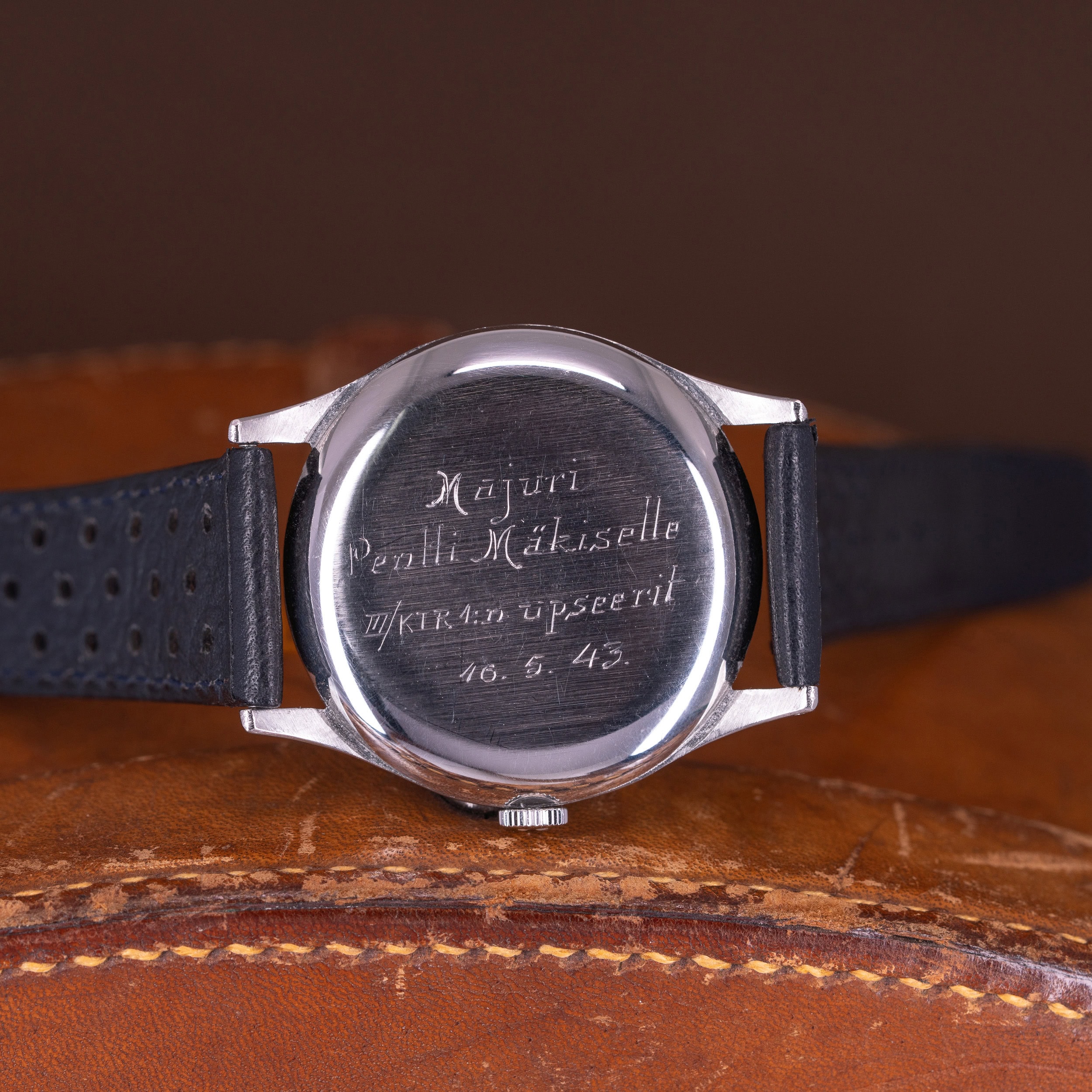 Omega Jumbo rannekello vuodelta 1943 "III/KTR 1 Majuri Pentti Mäkinen" - Image 6