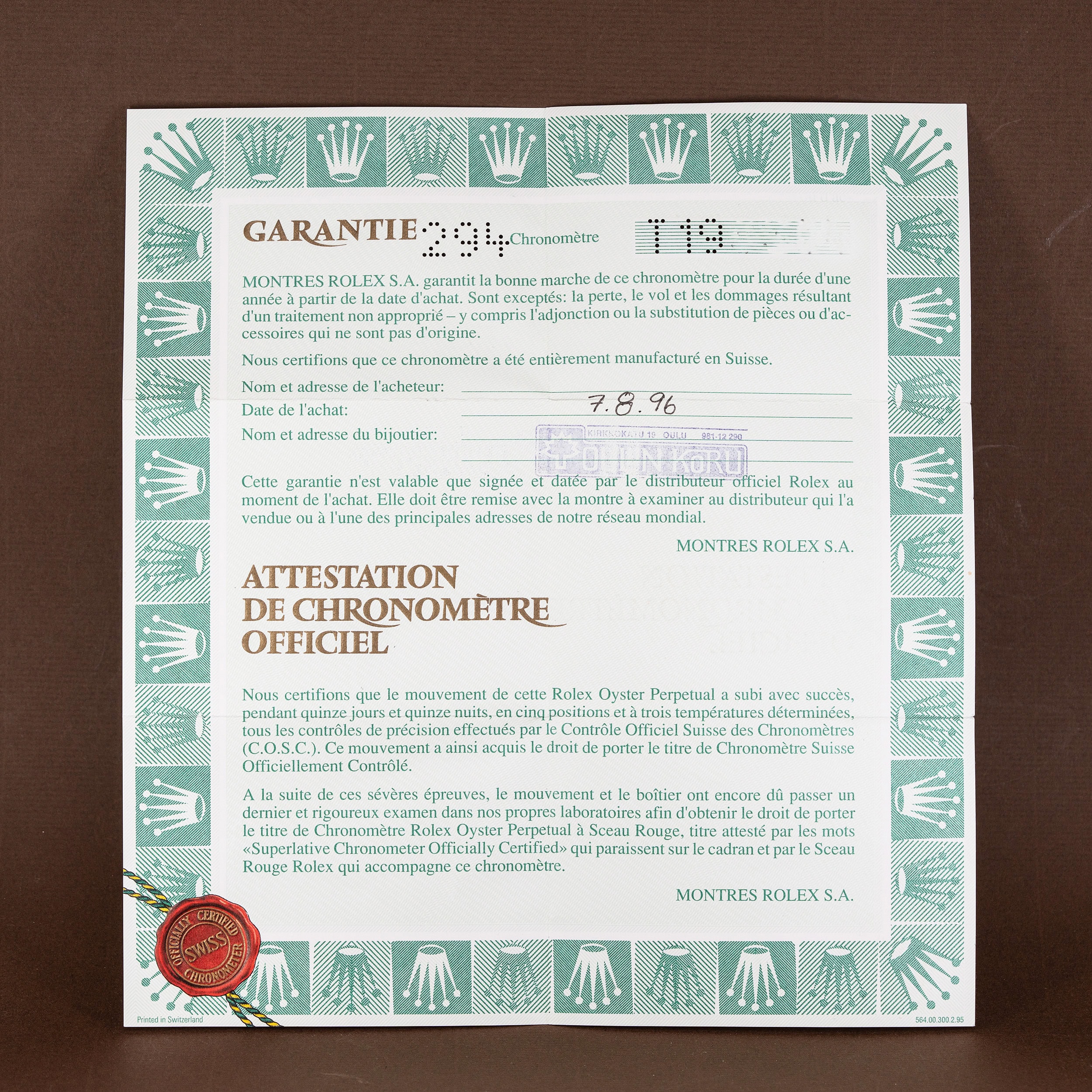 Rolex GMT-Master II 16710 "Coke" vuodelta 1996 FULL-SET - Image 9