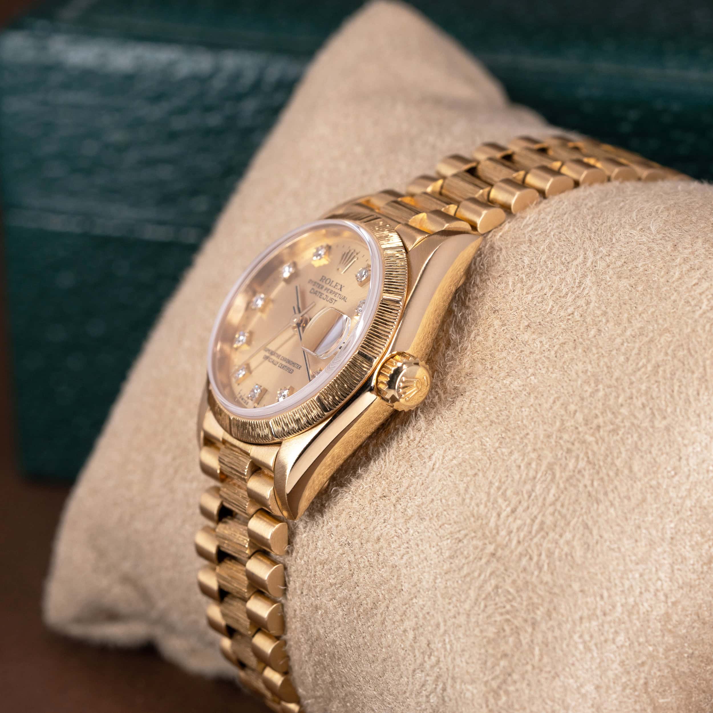 18k Rolex Lady Datejust Diamond FULL-SET - Image 4