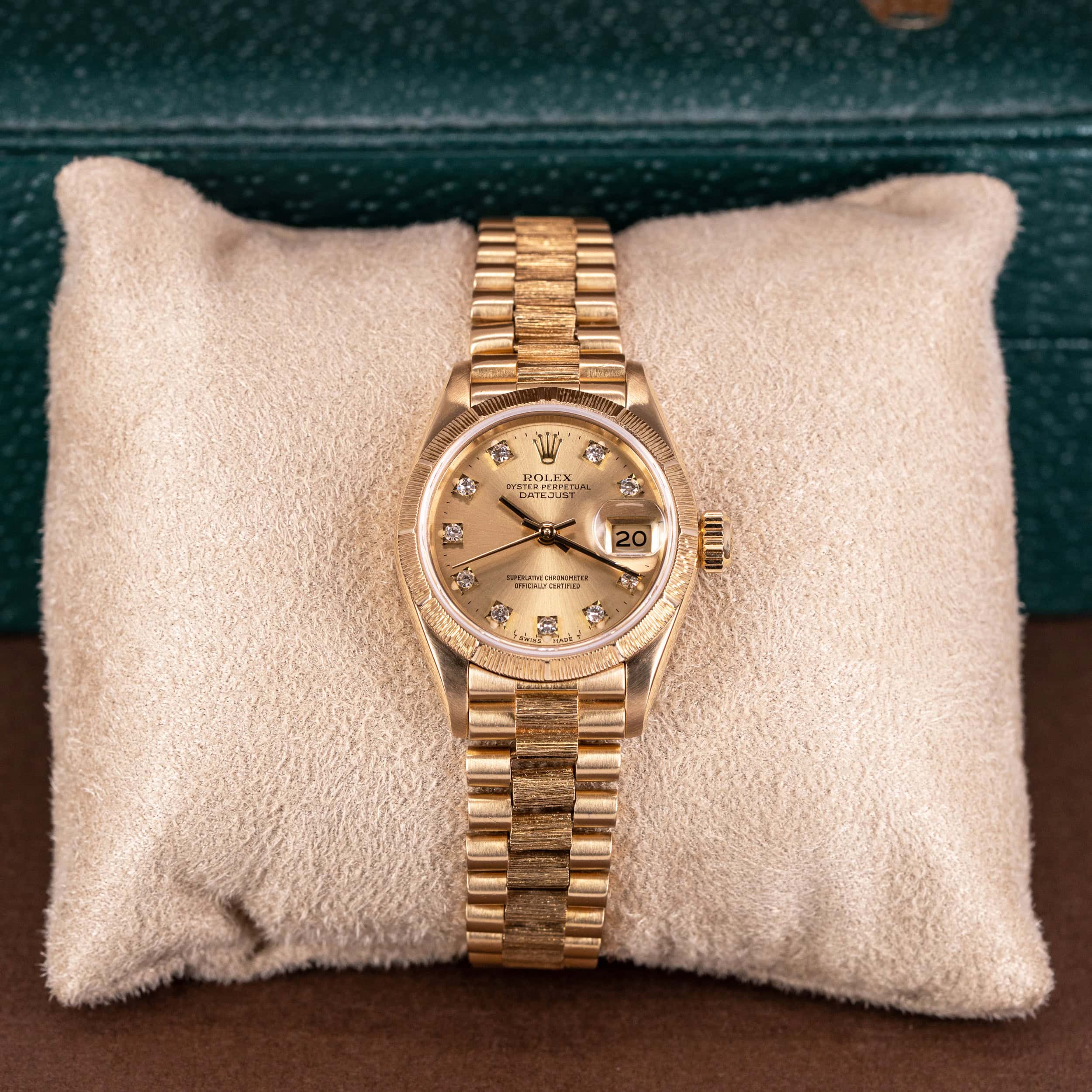 18k Rolex Lady Datejust Diamond FULL-SET - Image 2