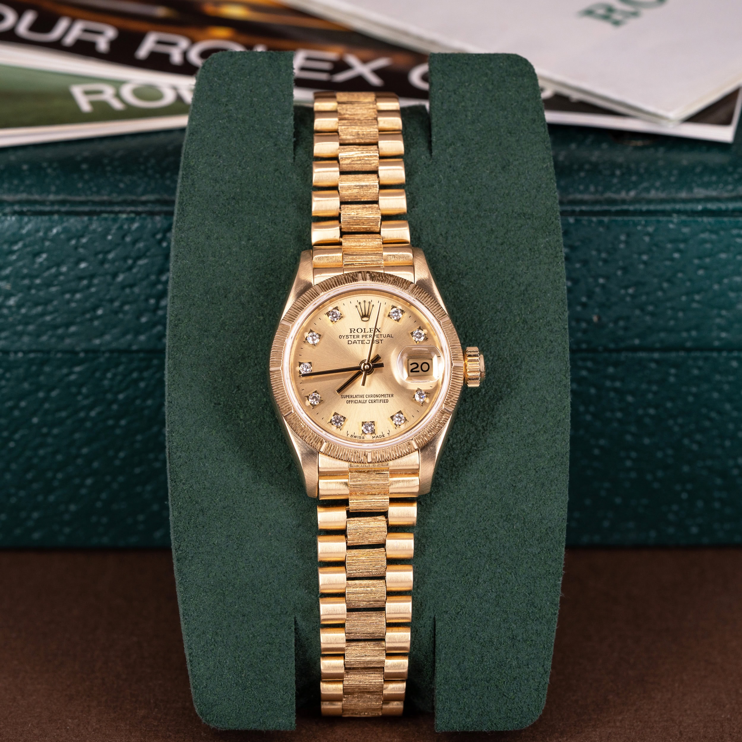 18k Rolex Lady Datejust Diamond FULL-SET