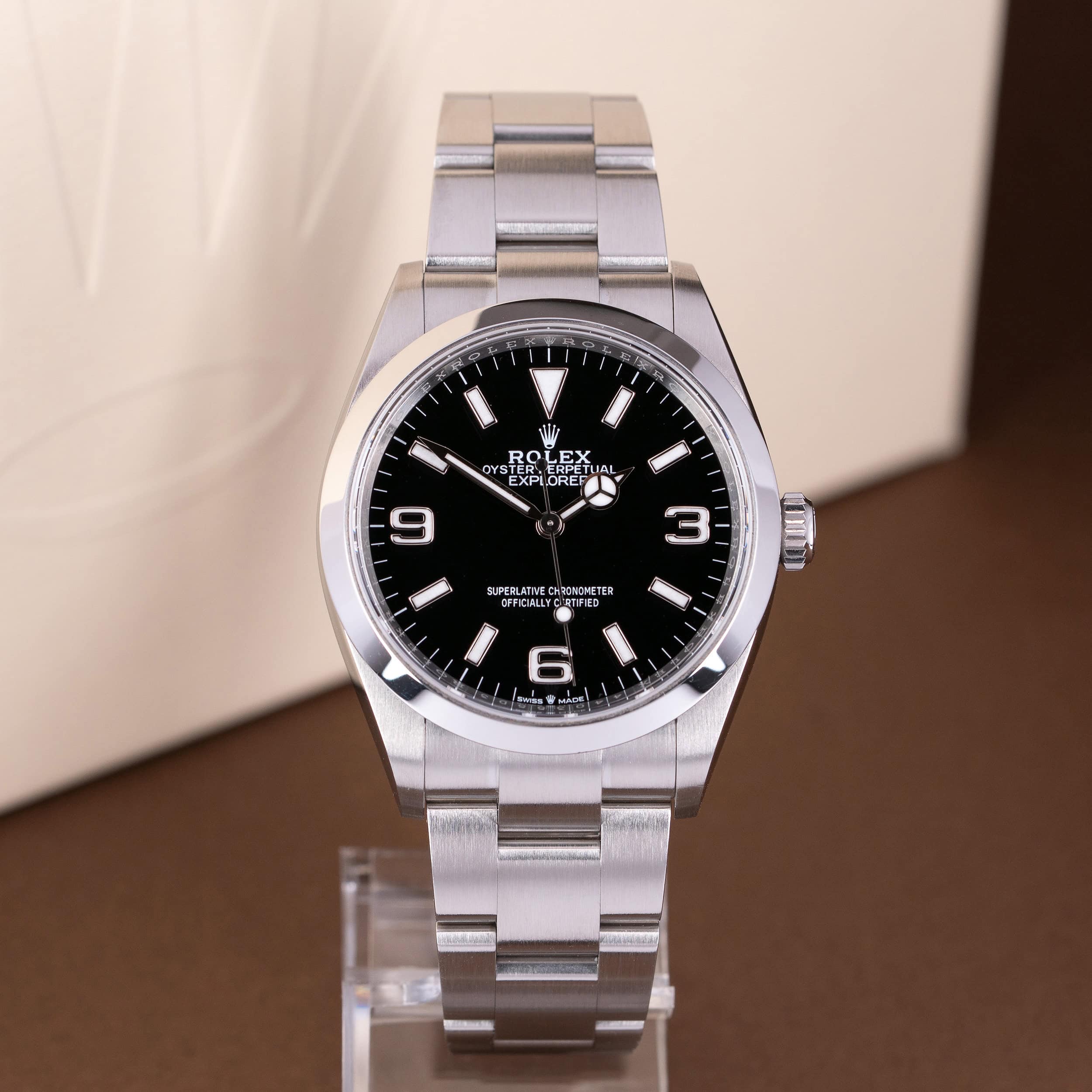 Rolex Explorer 36 124270 vuodelta 2021 FULL-SET