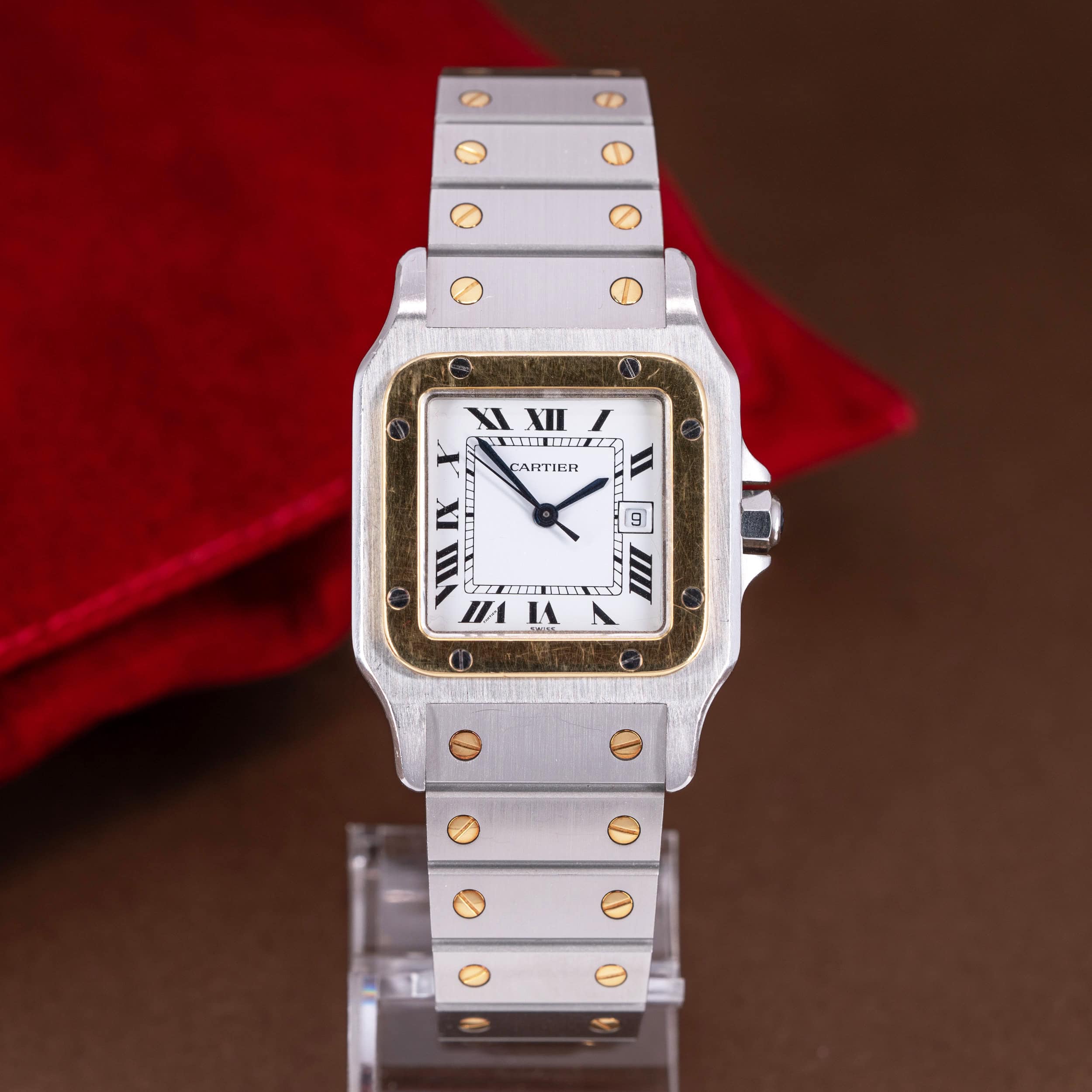 Cartier Santos Carrée ref.2961 1980-luvulta