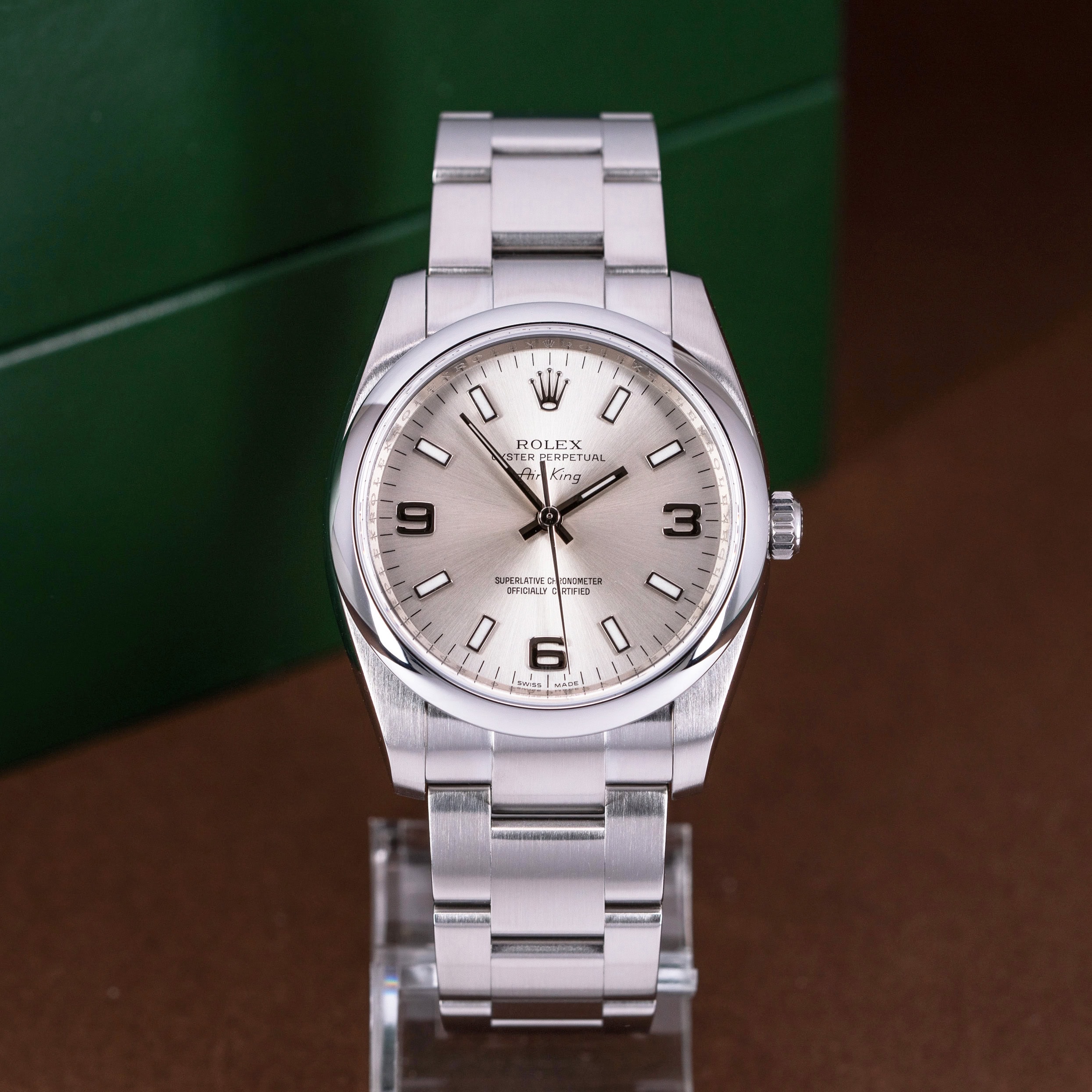 Rolex OP Air-King 34 114200 vuodelta 2010 FULL-SET