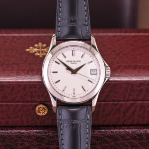 18k Patek Philippe Calatrava 5107G vuodelta 2006 FULL-SET, SUOMIKELLO