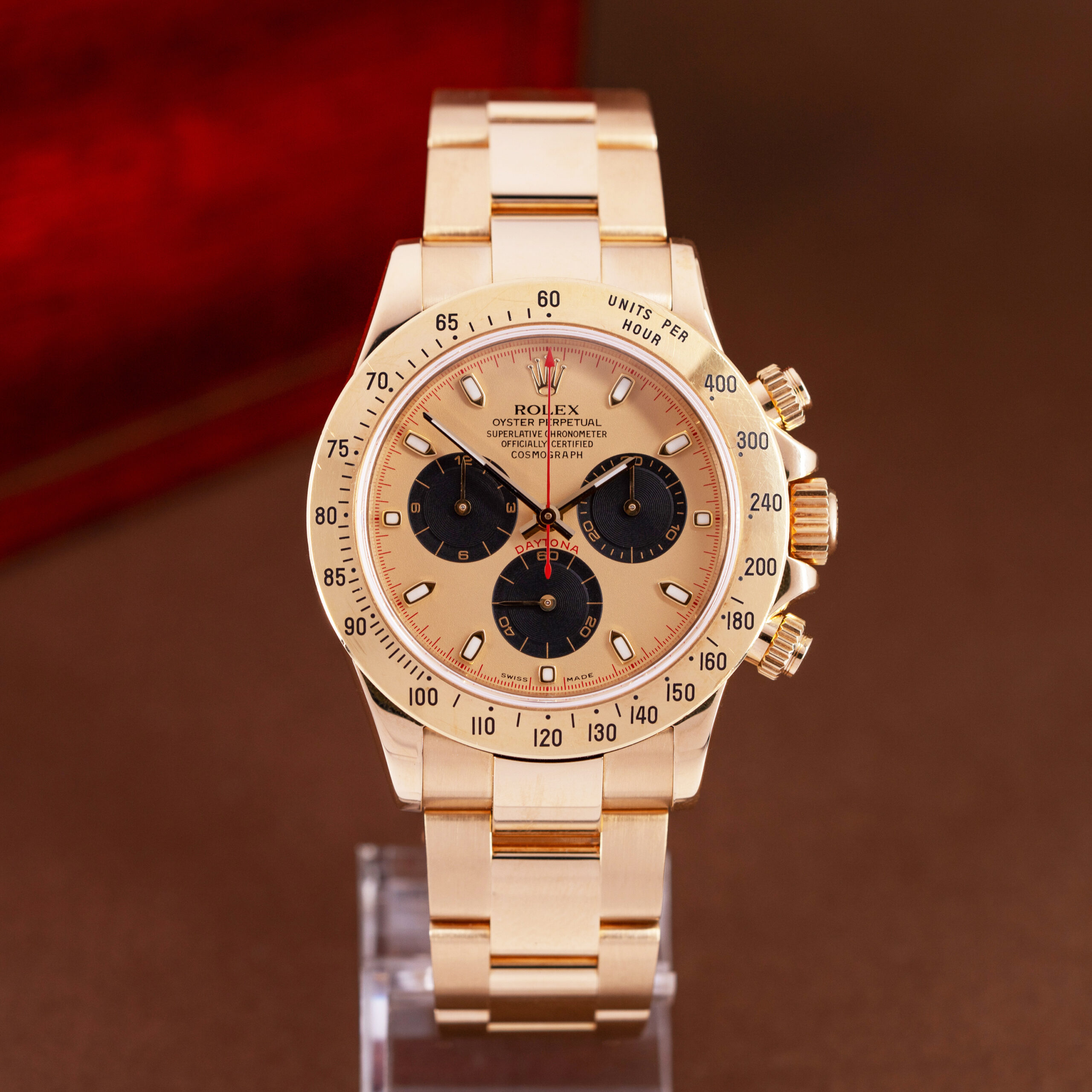 18k Rolex Cosmograph Daytona Paul Newman Mika Salo vuodelta 2001 FULL-SET