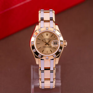 NOS 18k Rolex Pearlmaster Tridor 80318 vuodelta 2000 FULL-SET